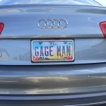 GAGE MAN license plate, 2015